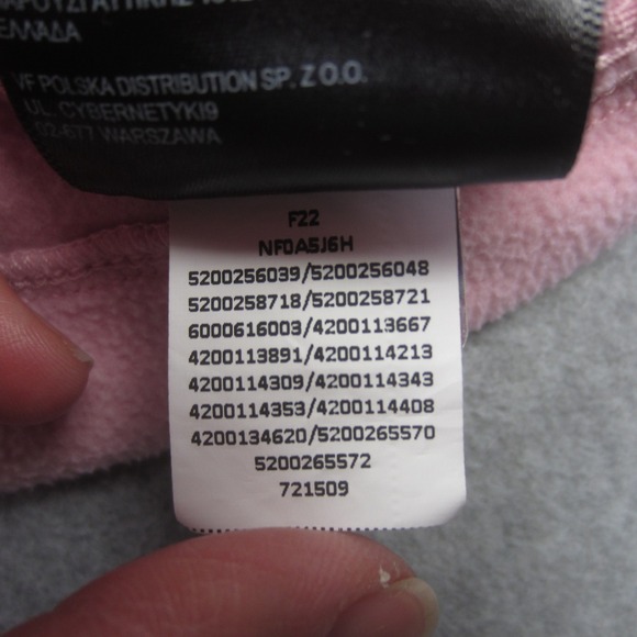The North Face Sweater Womens Medium Pink Black 1/2 Zip Fleece Pullover - Picture 15 of 16